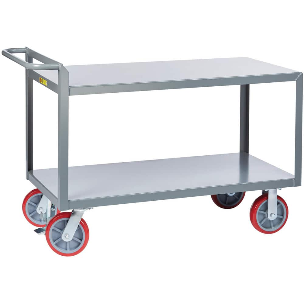 Carts, Cart Type: Merchandise Collectors , Caster Type: 2 Rigid, 2 Swivel , Material: Steel , Length (Inch): 54 , Height (Inch): 36  MPN:G-2448-8PYFL