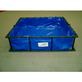 Husky Steel Frame PVC Decontamination Pool STFDP-33 - 22 Oz. Thickness 36x39x12 - 60 Gal. Orange STFDP-33-ORG