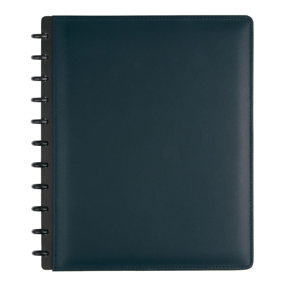 TUL Discbound Notebook With Leather Cover, Letter Size, Narrow Ruled, 60 Sheets, Navy (Min Order Qty 3) MPN:TULLTNTBK-LHR-NV