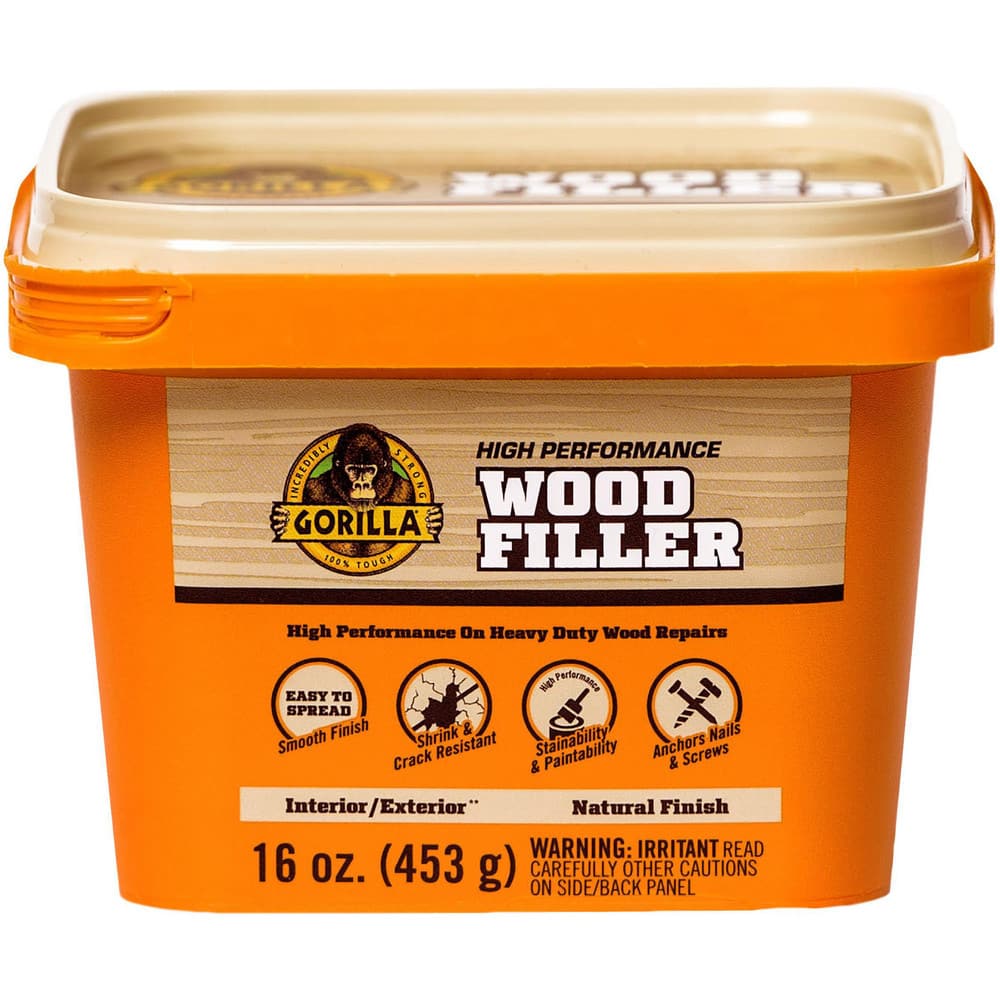 Drywall & Hard Surface Compounds, Product Type: Wood Repair , Color: Natural , Container Size: 16 oz , Container Type: Tub , Coverage: 1 sq in  per oz  MPN:107103