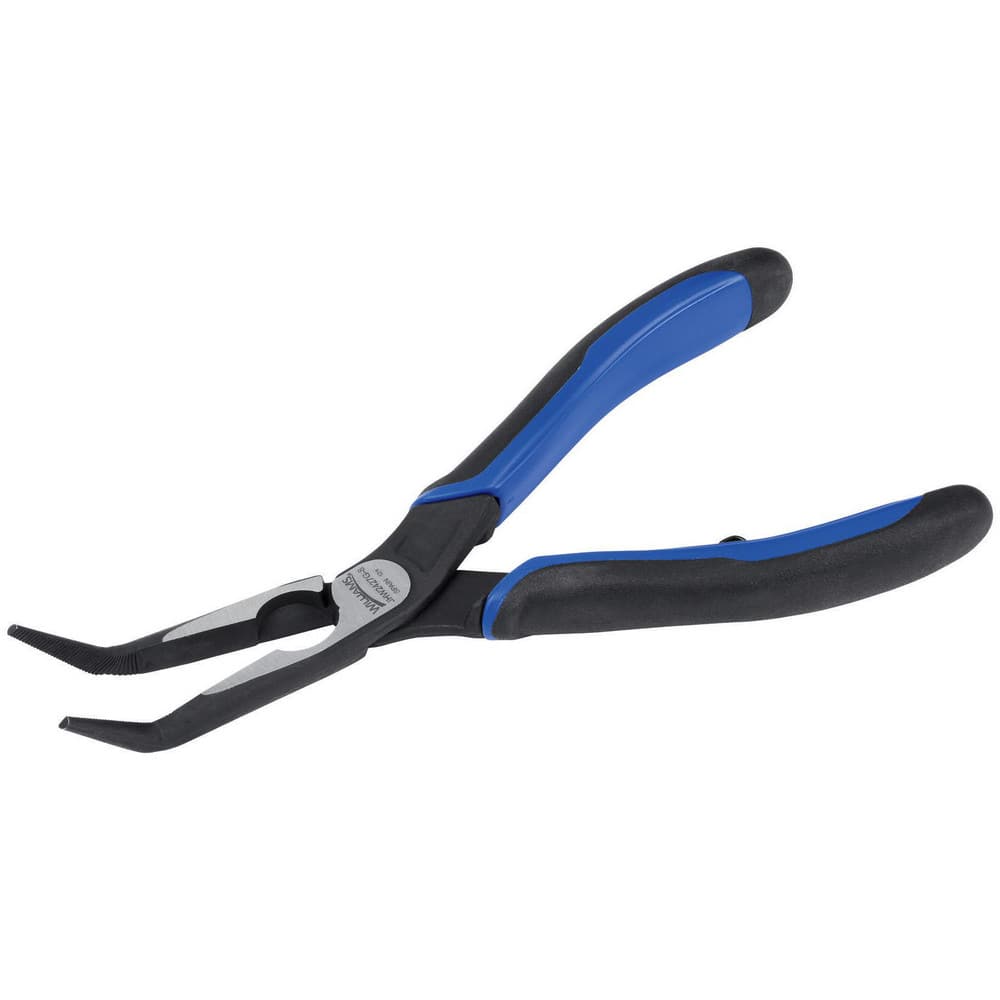 Bent Nose Pliers, Jaw Texture: Serrated , Jaw Length: 70mm , Jaw Width: 22mm , Jaw Bend: 60 , Handle Type: Cushion Grip  MPN:JHW2427G-8