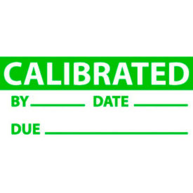 National Marker Company Calibrated Date & Initials Labels 2-1/4