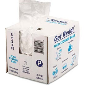 Inteplast Group Get Reddi Poly Food Bags 3.5 Qt. 6