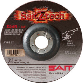 United Abrasives - Sait 22604 Depressed Center Wheel T27 Z-TECH 7