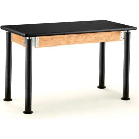 NPS® Signature Science Lab Table Black 24 X 60 HPL Top SLT4-2460H