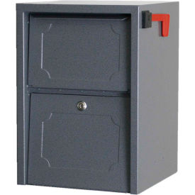 dVault Weekend Away Secure Mailbox with Vault DVJR0060 - Front Access - Gray DVJR0060-2