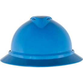 MSA V-Gard® 500 Hat Vented 4-Point Fas-Trac III Blue - Pkg Qty 20 10167912