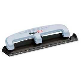 PaperPro® 3-Hole Punch 12 Sheet Capacity Black/Gray 2101******