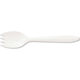 Boardwalk® MWPPSPK Sporks Polypropylene White 1000/Carton MWPPSPK