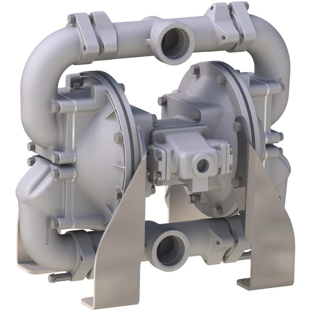 Air-Operated Diaphragm Pumps, Maximum Flow Rate (Gpm - 2 Decimals): 208.00 , Maximum Working Pressure: 125.000 , Thread Type: NPT , Inlet Size: 2in  MPN: