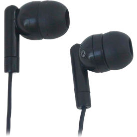 HamiltonBuhl Silicone Ear Bud Headphones Black HA-EBS