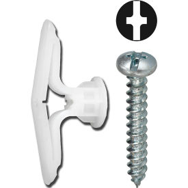 L.H.Dottie® Nylon Toggle Anchor Kit w/ Combo Pan Head Screw #8 Tuff Pack 25 Pieces NTK14LTP