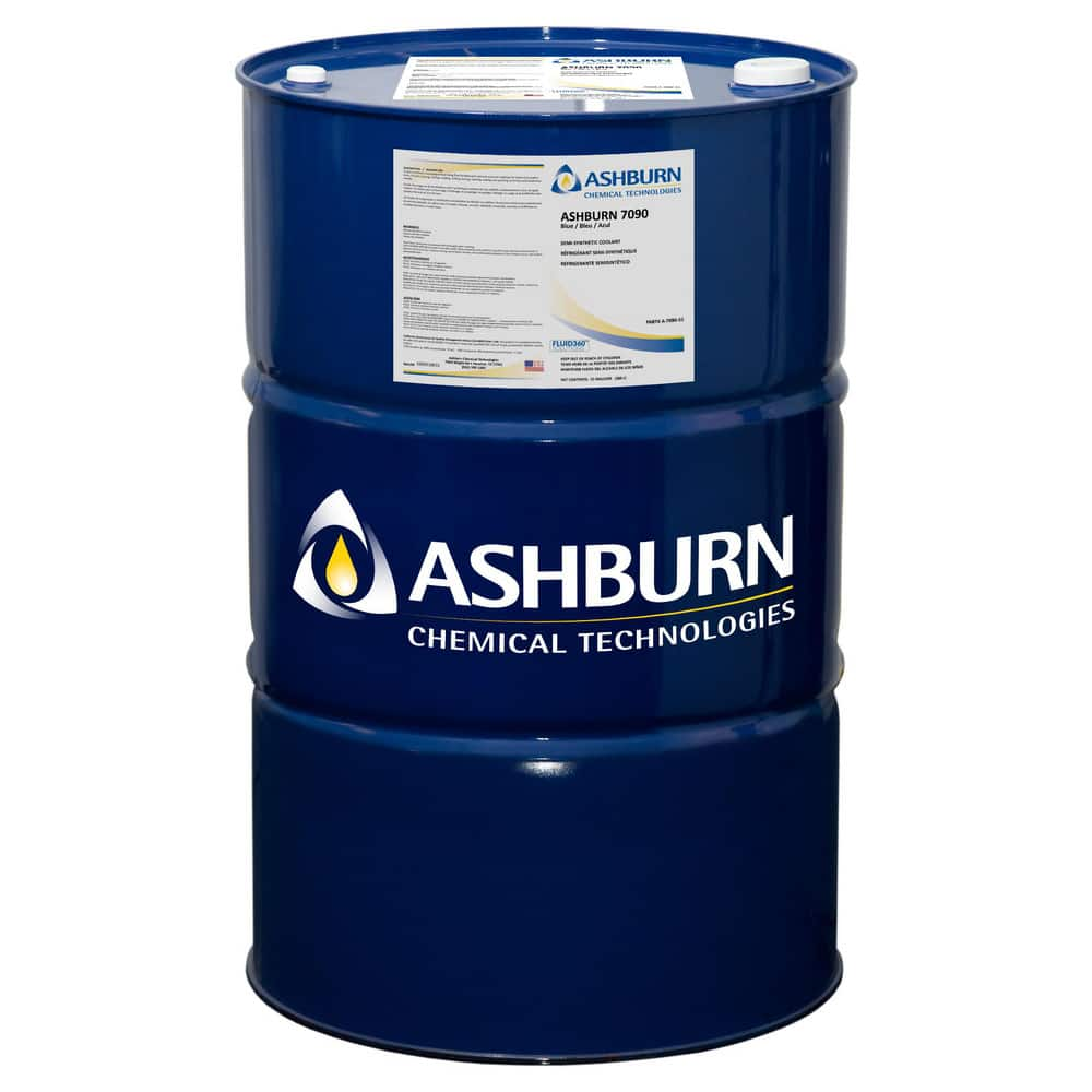 ASHBURN 7090 Semi-Synthetic Coolant Blue 55 Gallon Drum MPN:A-7090-55