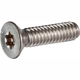 M5 x 0.8 x 12mm Tamper-Proof Security Machine Screw - Flat Torx Head - 18-8 Stainless Steel - 100 Pk 4.M512FS