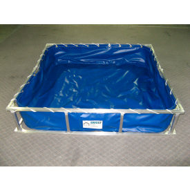 Husky Aluminum Frame PVC Decontamination Pool ALFDP-33 - 22 Oz. Thickness 36x29x12 - 60 Gal. Orange ALFDP-33-ORG