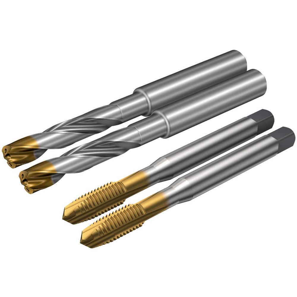 Tap & Drill Sets, Maximum Drill Size (mm): 3.30 , Tap Type: Hand , Tap Coating/Finish: TiCN , Tap Material: High Speed Steel , Drill Material: Solid Carbide  MPN:8528893