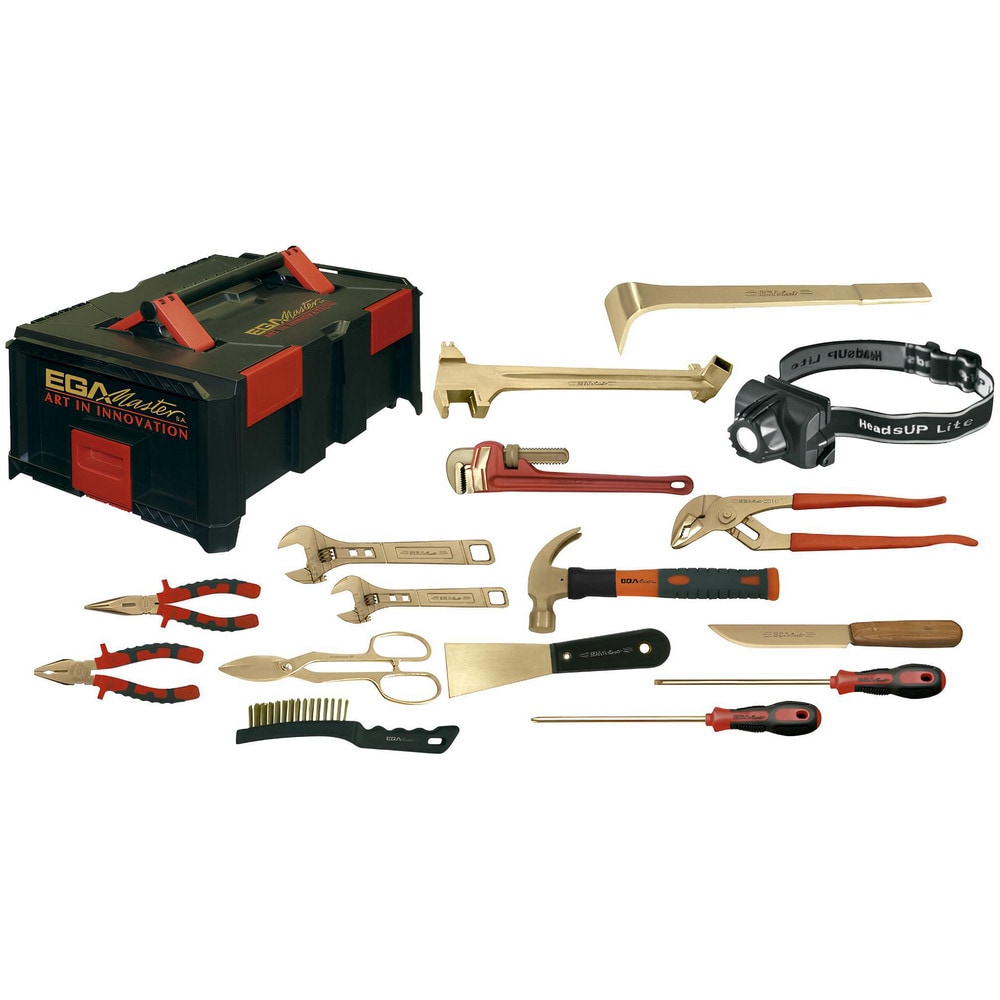 Combination Hand Tool Sets, Set Type: Universal Atex Safety Set , Number Of Pieces: 16 , Measurement Type: Metric , Container Type: Toolbox, Stacking Pallet  MPN:74896