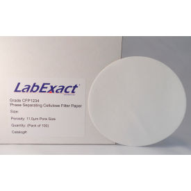 LabExact Grade CFP1234 Phase Separating Cellulose Filter Paper 15.0 cm Dia. 11 um 100 PK CFP1234-1500