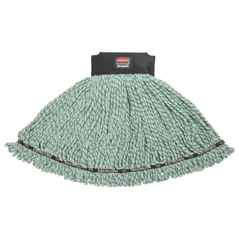 Rubbermaid Maximizer Microfiber Blend Mop Head, Medium, Green (Min Order Qty 3) MPN:1924815