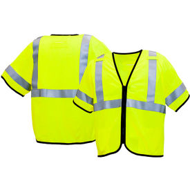 Pyramex® RVZ53FR Type R Class 3 Flame Resistant Vest S Hi-Vis Lime RVZ5310FRS