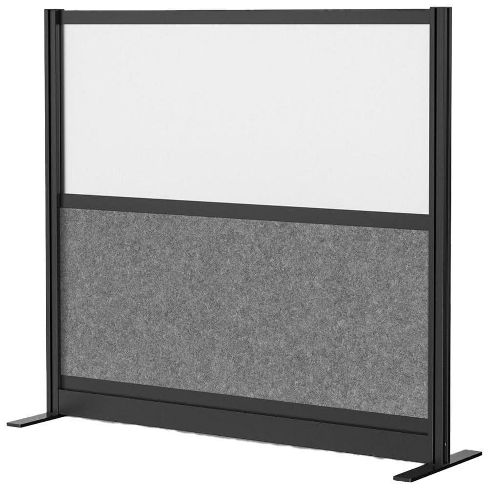 Office Cubicle Partitions, Office Cubicle Partition Type: Modular Wall Room Divider , Color: Black, Gray, Frosted , Material: Aluminum  MPN:MW-5348-FWCGWB