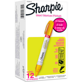 Sharpie® Paint Marker Oil Based Medium Yellow Ink Dozen 2107619