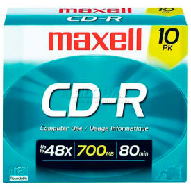 Maxell CD Recordable Media MAX648210 CD-R Media 40x Speed 700 MB Capcity 648210