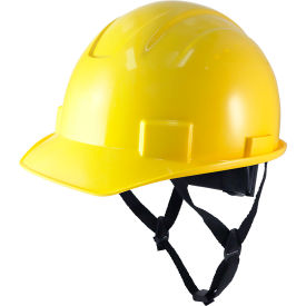 General Electric GH327 Non-Vented Cap Style Hard Hat 4-Point Adjustable Ratchet Suspension Yellow GH327Y