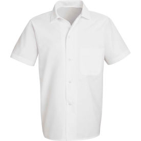 Chef Designs Button-Front Short Sleeve Cook Shirt White Polyester/Cotton M 5010WHSSM