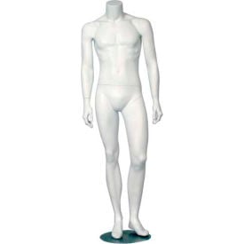 Male Mannequin - Headless Hands by Side Left Knee Bent - Matte Finish ERIC-2