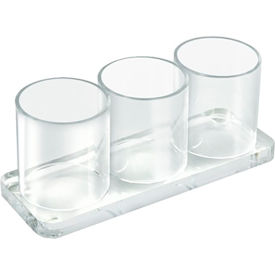 Approved 225573 Three Cup Acrylic Deluxe Holder 573225