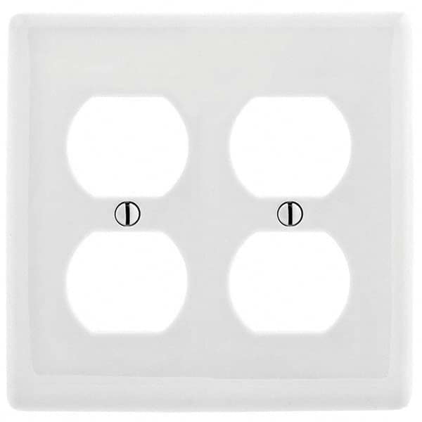 Wall Plates, Wall Plate Type: Outlet Wall Plates , Color: White , Wall Plate Configuration: Duplex Outlet , Material: Thermoplastic , Shape: Rectangle  MPN:P82W