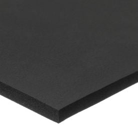 Black Silicone Foam Sheet with High Temp Adhesive - 1/16