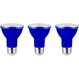 Sunlite® LED PAR20 Colored Recessed Light Bulb E26 Base 3W Blue Pack of 3 40249-NS