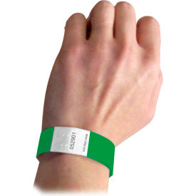 C-Line Products DuPont Tyvek Security Wristbands Green 100/PK 89103