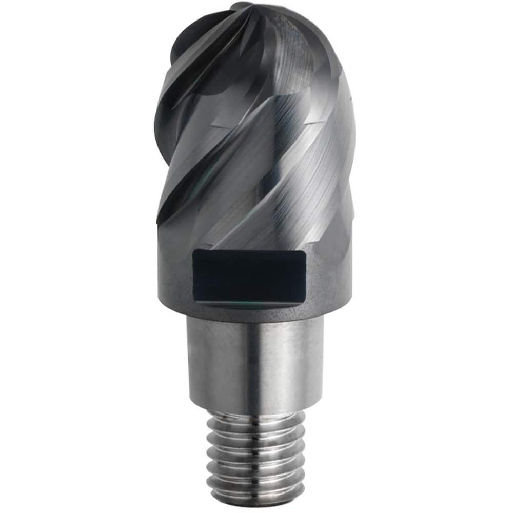 Ball End Mill Heads, Mill Diameter (mm): 10.00 , Length of Cut (mm): 10.5000 , Connection Type: iMX10 , Overall Length (mm): 16.0000 , Material: Solid Carbide  MPN:675737