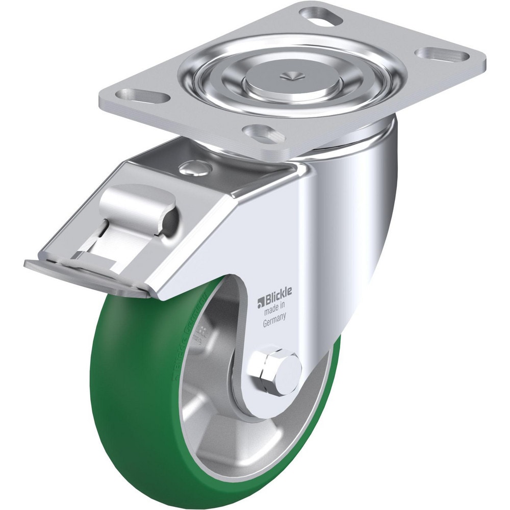 Top Plate Casters, Mount Type: Plate , Number of Wheels: 1.000 , Wheel Diameter (Inch): 8 , Wheel Material: Polyurethane , Wheel Width (Inch): 2  MPN:913667