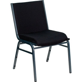 Flash Furniture® Hercules Heavy Duty Stacking Chair Silvervein Frame/Black Dot Seat 60153-BK-GGXU-