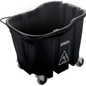 Sparta Mop Bucket 35 qt Bucket Capacity Black 7690403