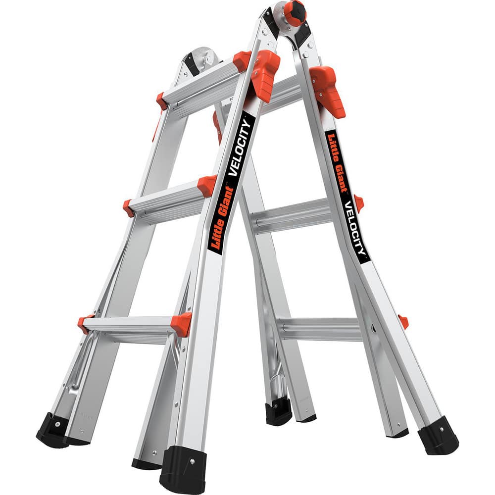 Extension Ladders, Ladder Type: Multi-Use Telescoping Ladder , Load Capacity (Lb. - 3 Decimals): 300.000 , Working Length (Feet): 11 , Body Material: Aluminum  MPN:15413-001