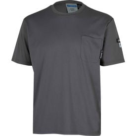 Oberon™ Men's Lightweight Short Sleeve Flame Resistant Safety Shirt 3XL Gray ZFI104-3XL