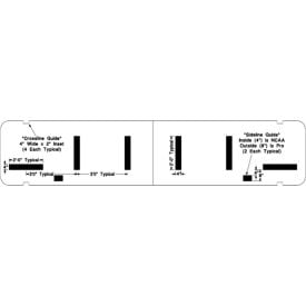 Newstripe Deluxe Hash Mark Football Field Stencil 1/8