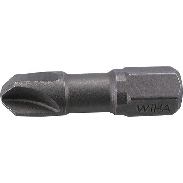 Screwdriver Insert Bit: #1 Point, 6.3 mm Drive, 25 mm OAL MPN:71922