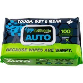 Crocodile Cloth® Professional Auto Cleaning Cloth Wipes 100 Wipes/Pack - Pkg Qty 6 6930-100