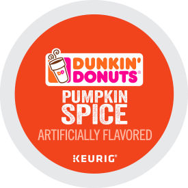 Dunkin® Pumpkin Spice Coffee Regular Medium Ground K-Cup Pods 0.37 oz. Capacity Pack of 22 GMT7596