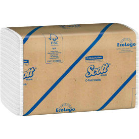 SCOTT C-Fold Paper Towels 10-1/8 x 13-1/4 White 200/Pack 12/Carton - KIM01510 KIM01510