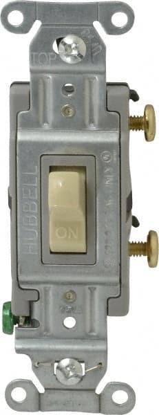 1 Pole, 120 to 277 VAC, 15 Amp, Commercial Grade Toggle Wall Switch MPN:CS115I