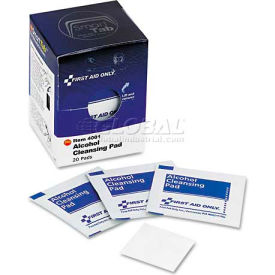 First Aid Only FAE-4001 Alcohol Cleansing Pads 20/Box FAE-4001