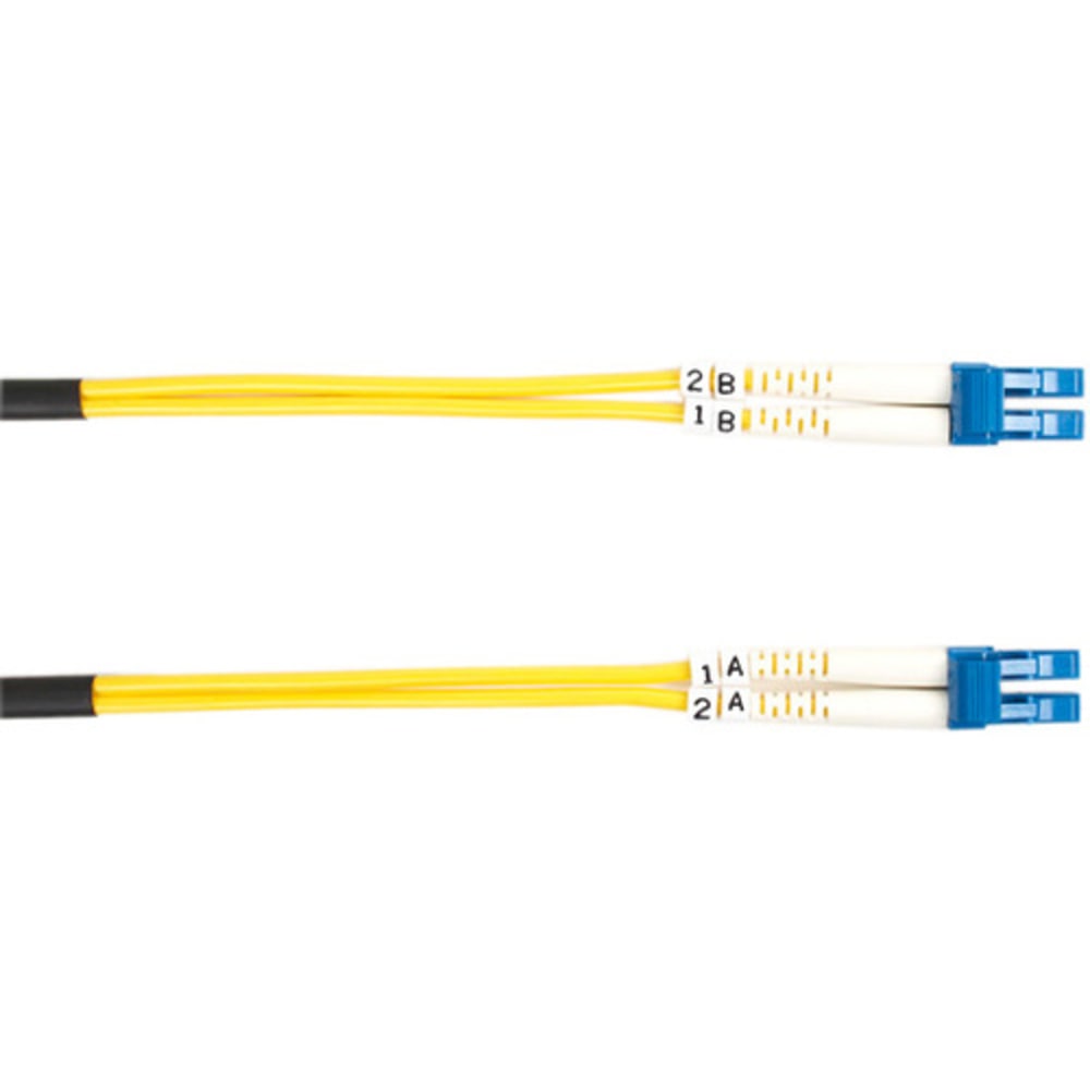 Black Box Fiber Optic Duplex Patch Network Cable - 9.80 ft Fiber Optic Network Cable for Transceiver, Switch, Server, Network Device - First End: 2 x LC Network - Male - Second End: 2 x LC Network - Male - 10 Gbit/s - Patch Cable - OF (Min Order Qty 3) MP