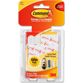 3M Command™ Assorted Refill Strips White 16/Pack 17200CLRES